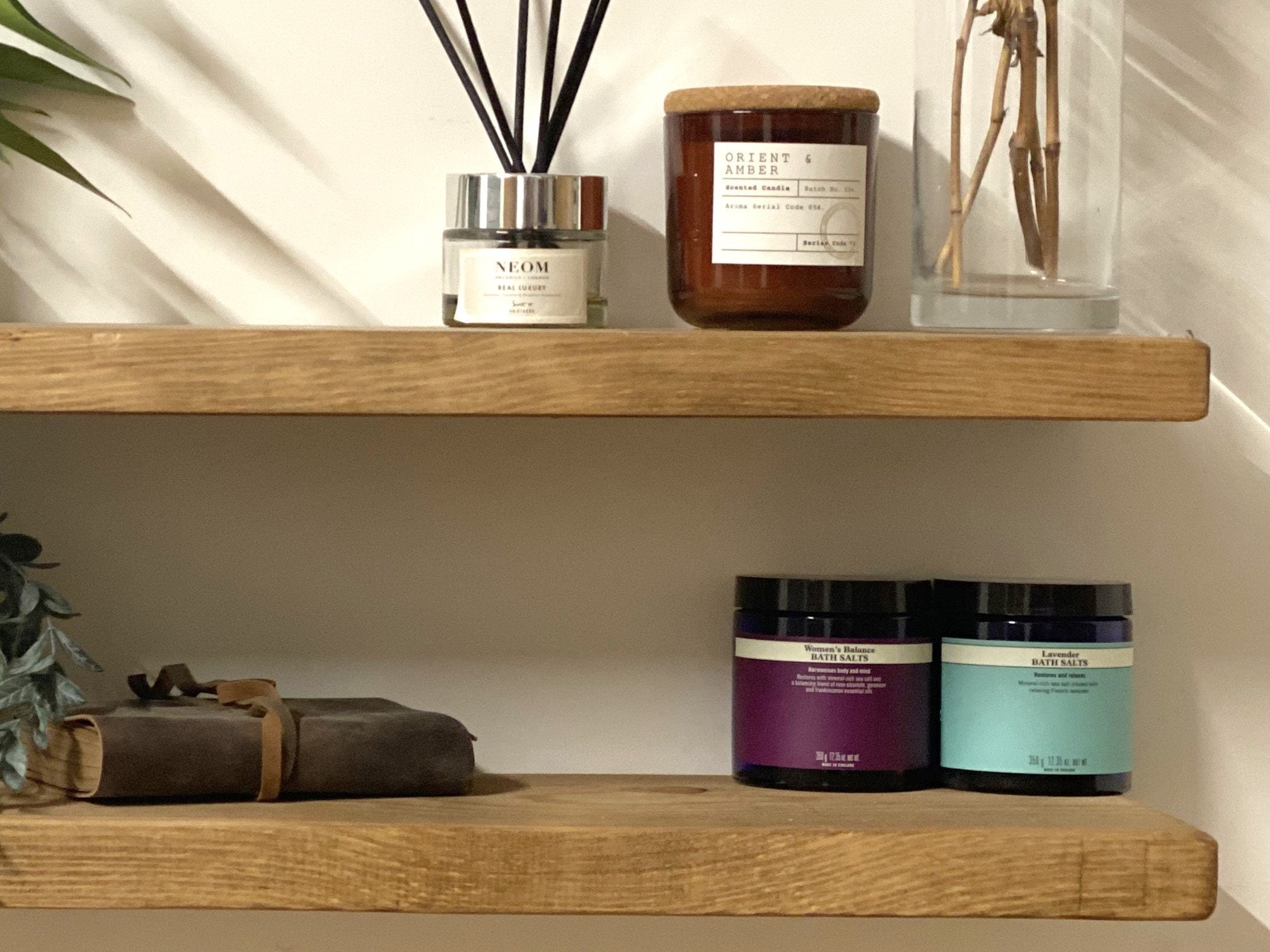 Floating shelves Rustic Shelf made from reclaimed Scaffold Board Shelves for walls, Shelve Books 20cm Deep wall fixings included