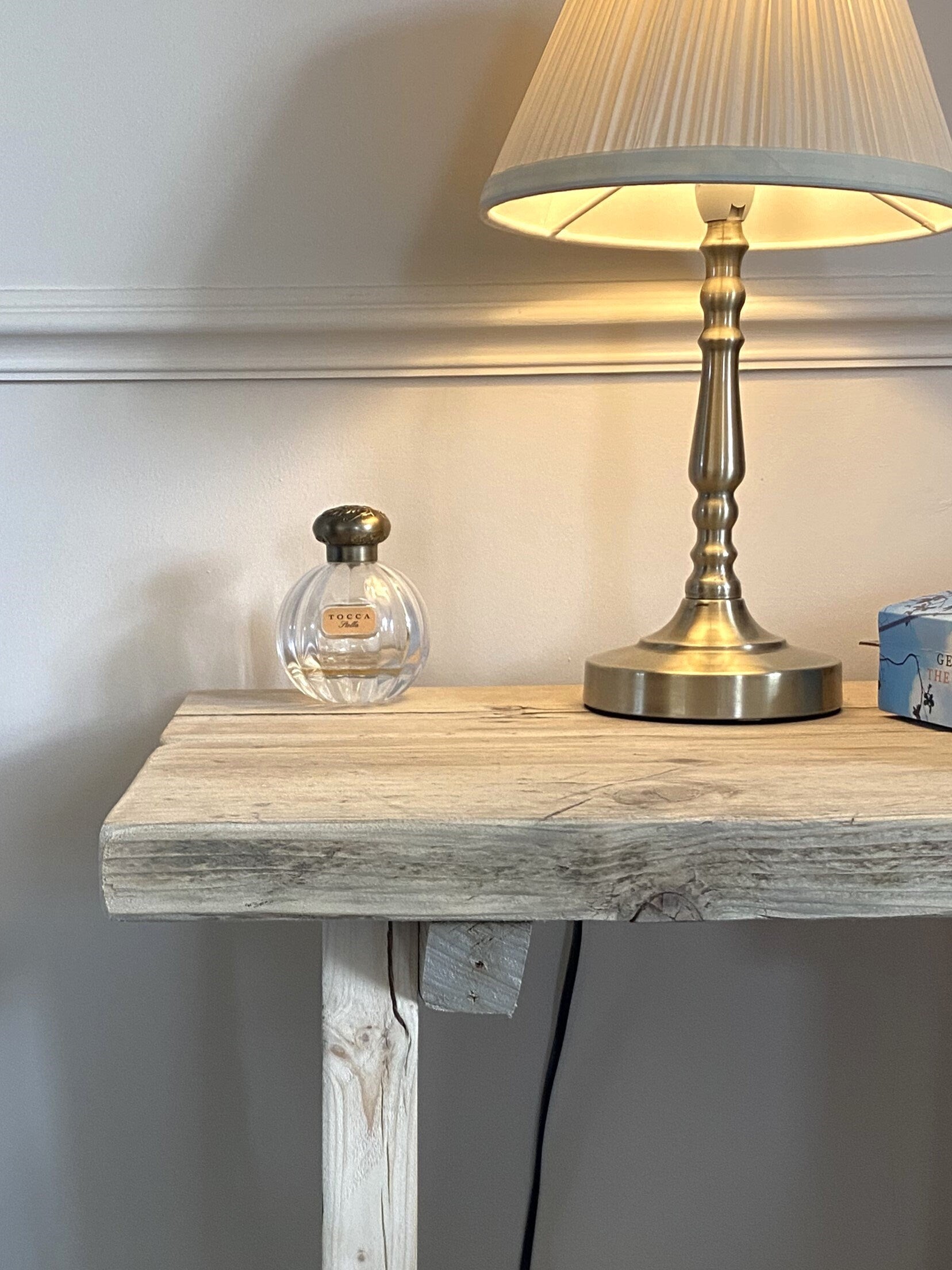 Rustic Side Table made from Reclaimed Wood Bedroom Nightstand, Set of Two